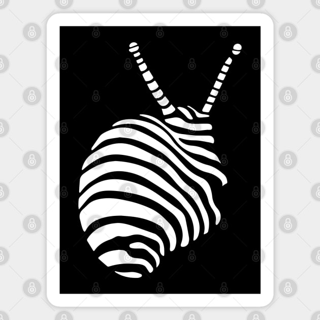 Abstract Geometric Shell Design with Optical Illusions Magnet by TuncGK